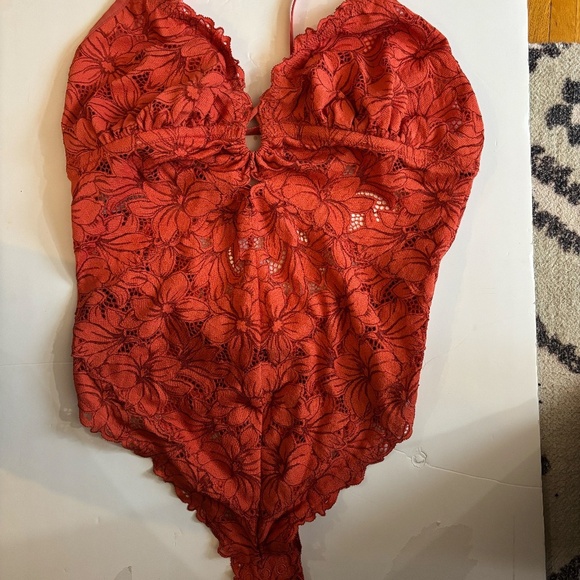 Lacey orange bodysuit - Picture 2 of 7